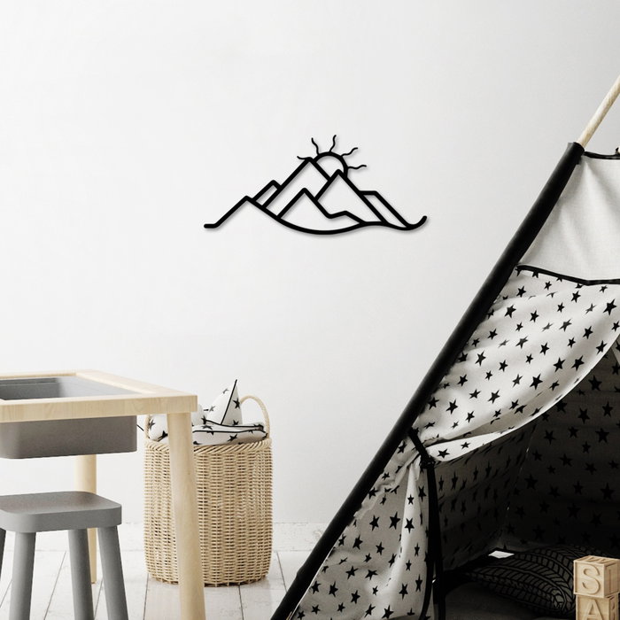 Wallity Mountain and Sun Escultura de pared